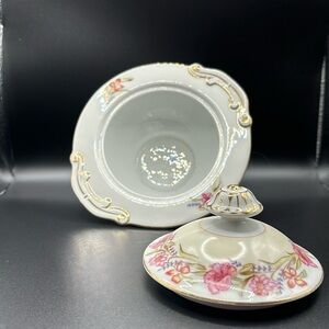 Vintage Aladdin "Garland" Pattern Sugar Bowl w/ Lid